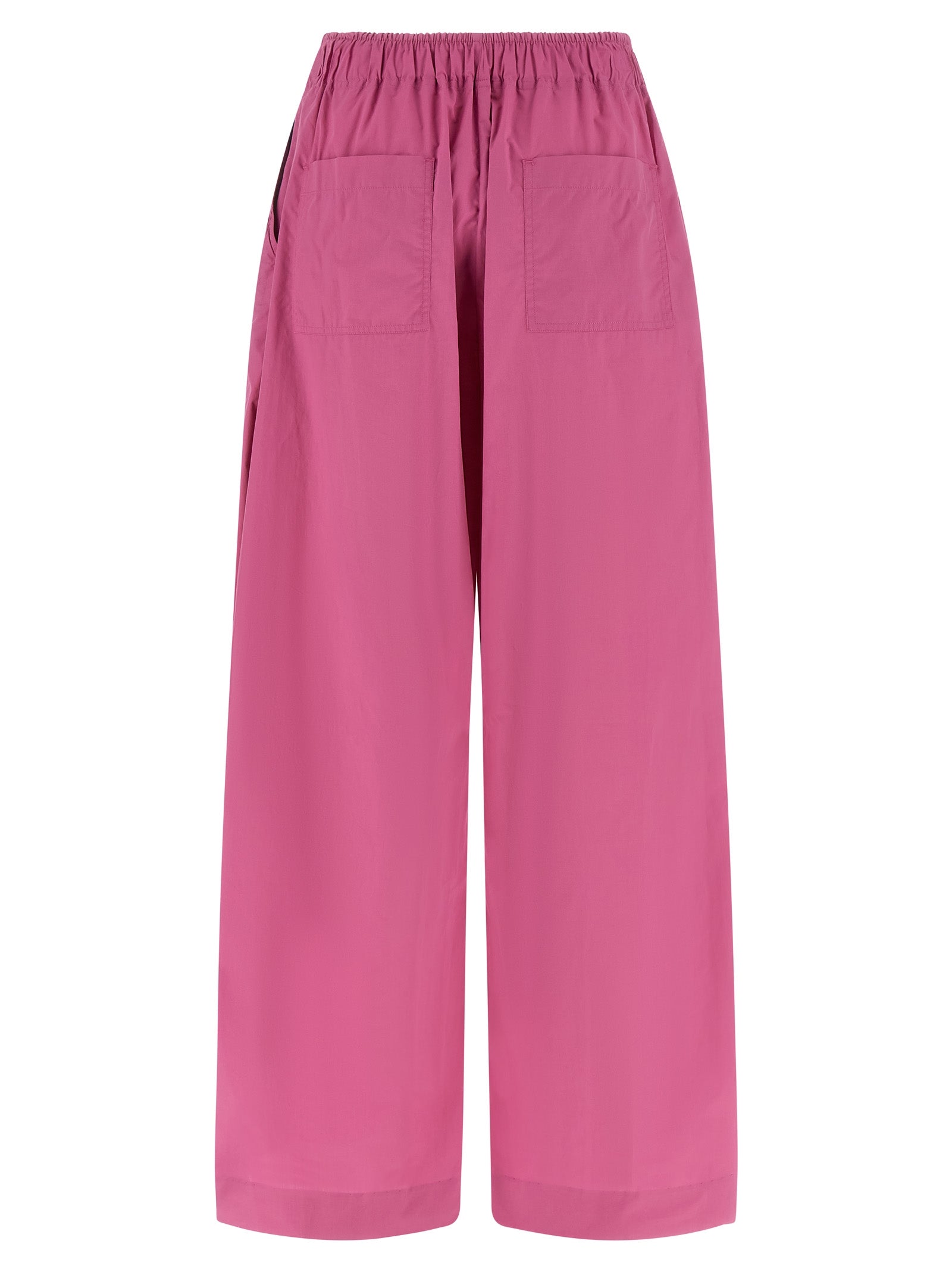 THELATEST Fuchsia Cotton Casual Pants