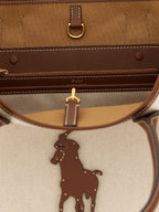 Polo Ralph Lauren Brown Cotton Tote Bag