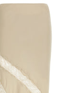 The Andamane Beige Viscose Mini Skirt