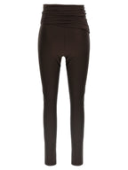 The Andamane Brown Polyamide Leggings