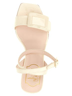 Roger Vivier White Calfskin Wedge Sandals