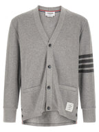 Thom Browne Gray Cotton Cardigan