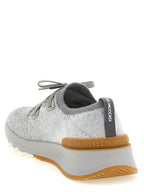 Brunello Cucinelli Gray Cotton Athletic Sneakers
