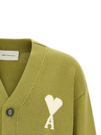 Ami Paris Bicolor Wool Cardigan