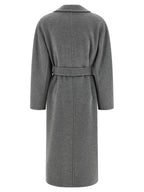 Max Mara Gray Virgin Wool Coat