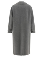 'S Max Mara Gray Virgin Wool Coat