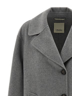 'S Max Mara Gray Virgin Wool Coat
