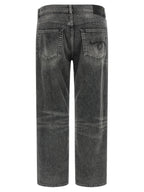 R13 Gray Cotton Boyfriend Jeans