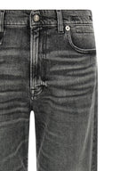 R13 Gray Cotton Boyfriend Jeans
