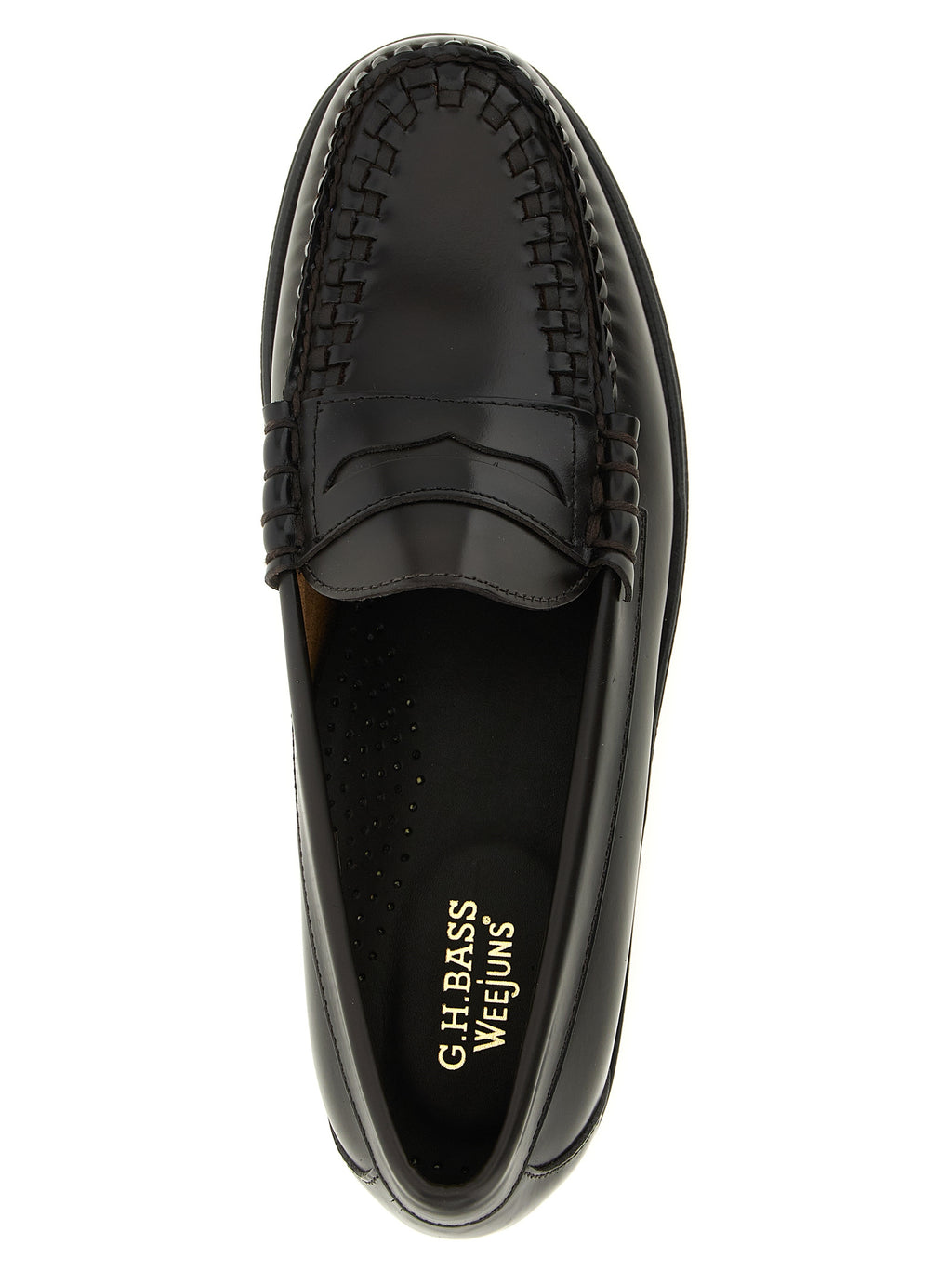 G.H. BASS Brown Cowhide Slip-On Loafers