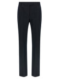 Blue Cotton Flared Pants