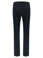 Blue Cotton Flared Pants