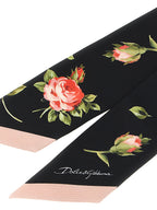 Dolce & Gabbana Black Silk Foulard