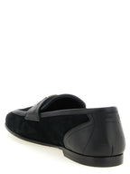 Black Calfskin Slip-On Loafers