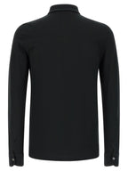 Black Cotton Polo Shirt