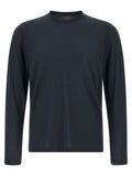 ZANONE Blue Cotton T-Shirt