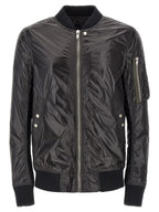 Rick Owens Black Nylon Bomber