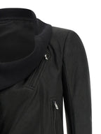 Rick Owens Black Lamb Leather Leather Jacket