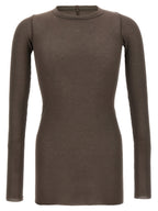 Rick Owens Gray Viscose T-Shirt