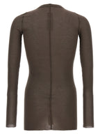 Rick Owens Gray Viscose T-Shirt