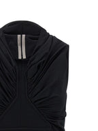 Rick Owens Black Cotton Tank Tops