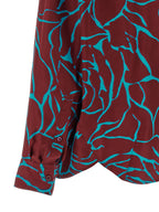 Dries Van Noten Bordeaux Viscose Blouse