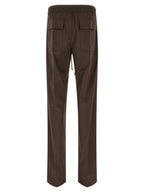 Rick Owens Brown Cotton Casual Pants