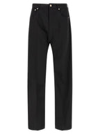 Rick Owens Black Wool Jeans Denim