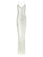 Norma Kamali White Polyamide Long Dress