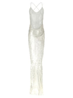 Norma Kamali White Polyamide Long Dress