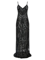 Norma Kamali Black Polyester Long Dress