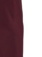 Norma Kamali Bordeaux Polyester Midi Dress