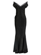 Norma Kamali Black Polyester Long Dress