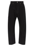 Lemaire Black Cotton Relaxed Fit Jeans