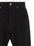 Lemaire Black Cotton Relaxed Fit Jeans
