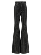 Rick Owens Black Lamb Leather Pants