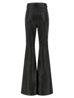 Rick Owens Black Lamb Leather Pants
