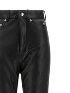 Rick Owens Black Lamb Leather Pants