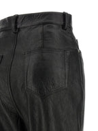 Rick Owens Black Lamb Leather Pants