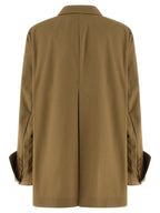 MAISON JEJIA Beige Cotton Blazer