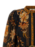 Abito Corto in Cotone Nero