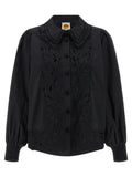 FARM RIO Black Cotton Blouse