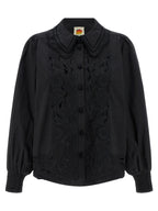 FARM RIO Black Cotton Blouse