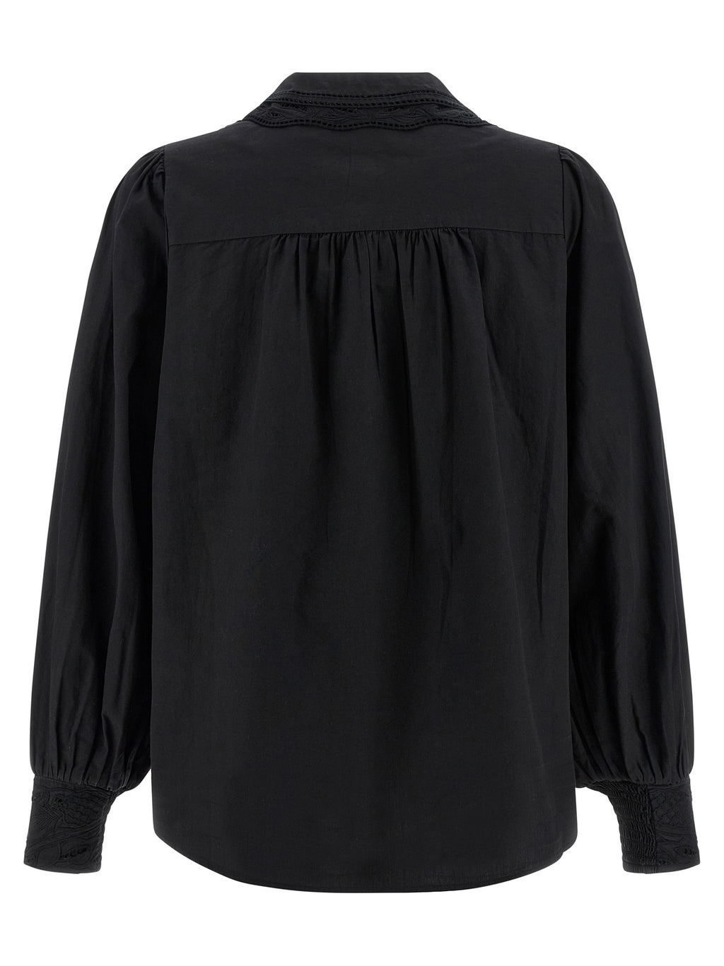 FARM RIO Black Cotton Blouse