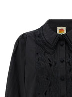 FARM RIO Black Cotton Blouse