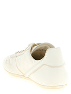 Rick Owens White Lamb Leather Low Top Sneakers