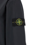 Stone Island Blue Polyester Shell Jacket
