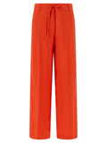 NUDE Orange Viscose Casual Pants
