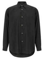 Schwarze Baumwollbluse