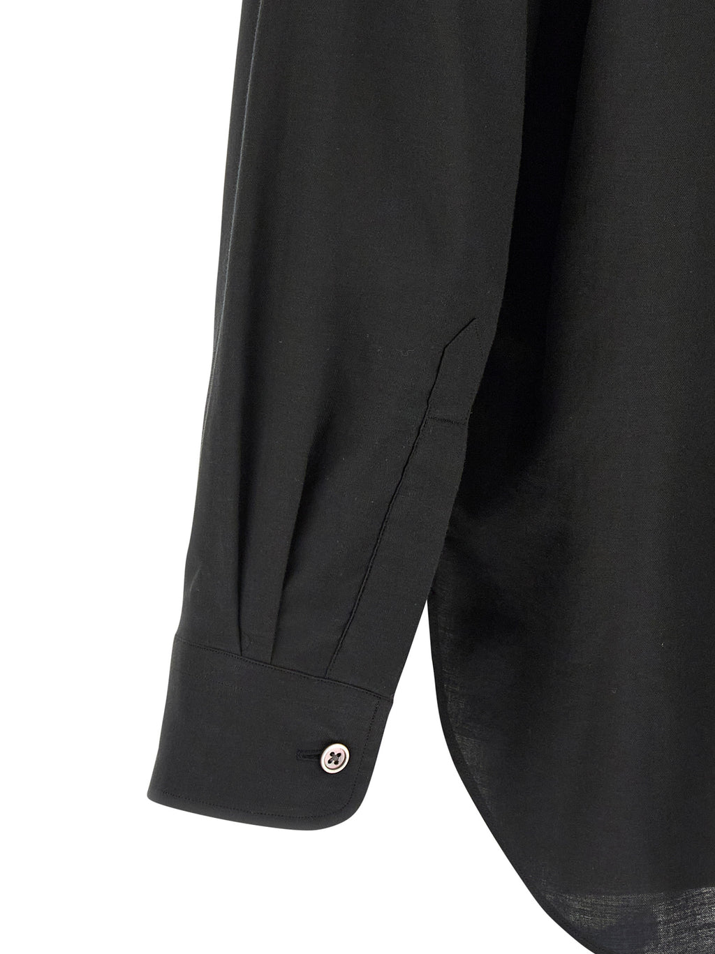 Schwarze Baumwollbluse